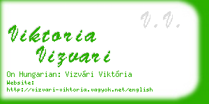 viktoria vizvari business card